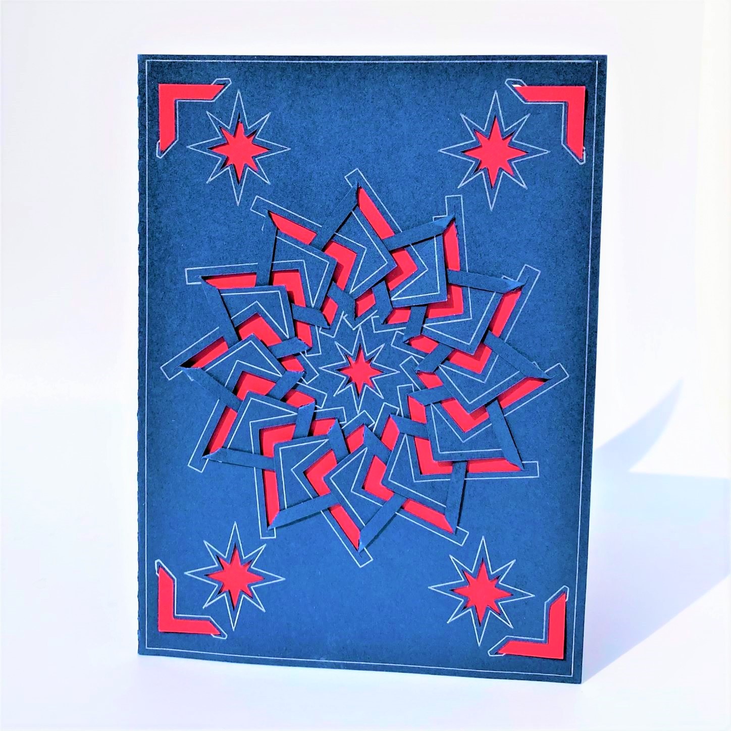 Navy Blue
												Starburst card