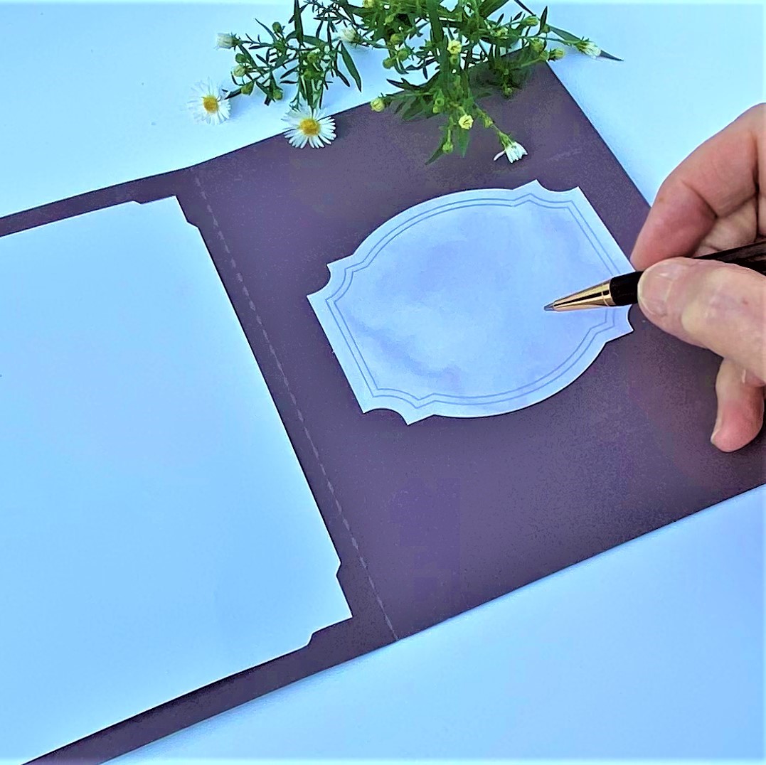 red starburst card open