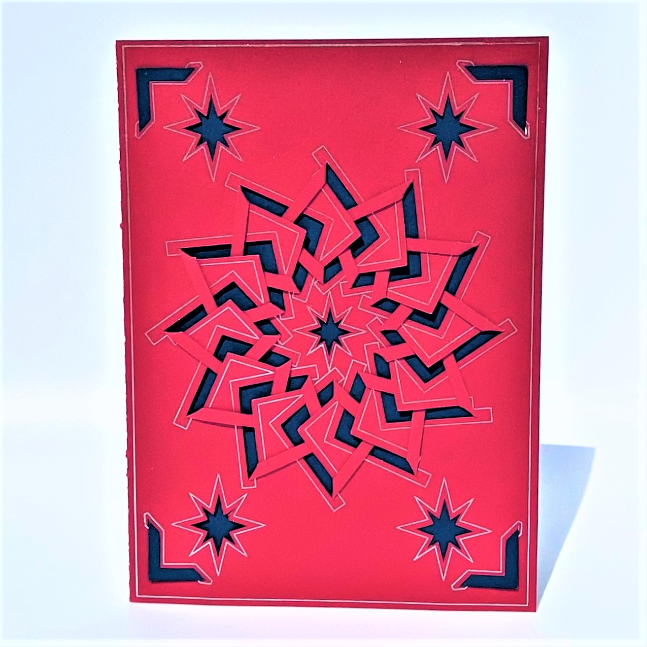 1 red starburst card