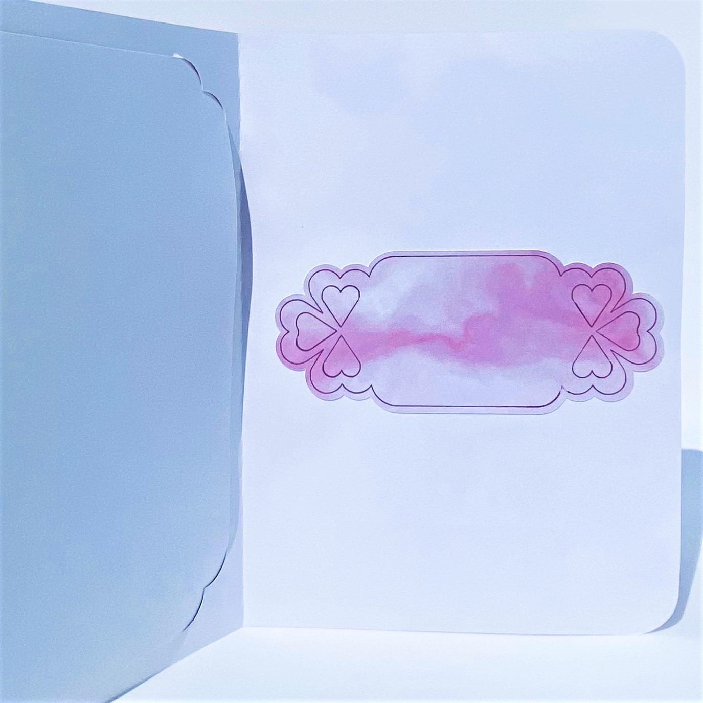 9 hearts card inside